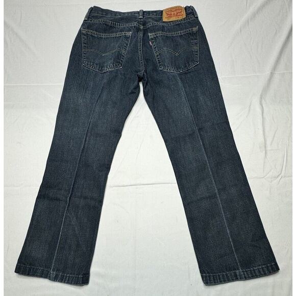 Levis 527 Men's Dark Wash Straight Leg Blue Denim Jeans- Size 32x26.5 *READ* - Picture 2 of 7